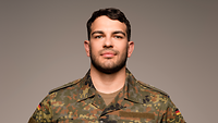 Ein Soldat im Porträt